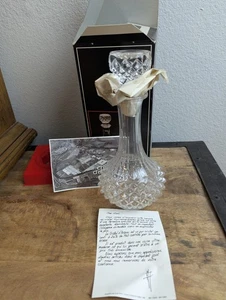 Decanter caraffa vintage Cristal D'Arques Maintenon - nuovo NOS - Foto 1 di 8