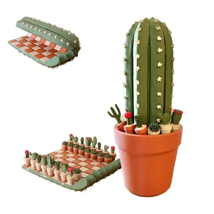 3D Printed 32PCS Cactus Board Set • Roll Up Portable Cactichess Travel Board - Picture 1 of 10