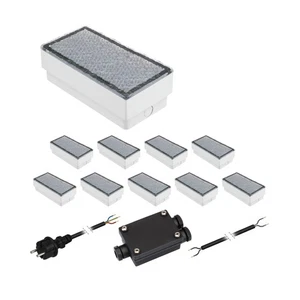 LED Pflasterstein Bodeneinbauleuchte CUS für außen, IP67, eckig, 20 x 10cm, - Bild 1 von 7