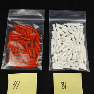 Battleship Red & White Long Pegs 81 Miss 41 Hit Game Replacement Pieces Parts - Picture 1 of 3