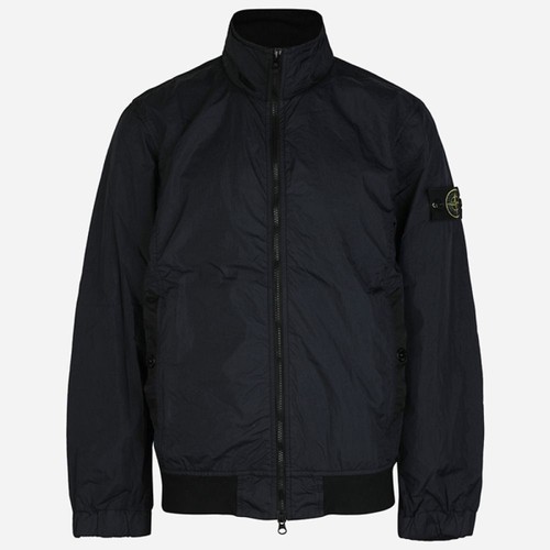 Stone Island 5S Crinkle Laps Stemma Bomber Giacca Navy 4100037 S0A23 V0020