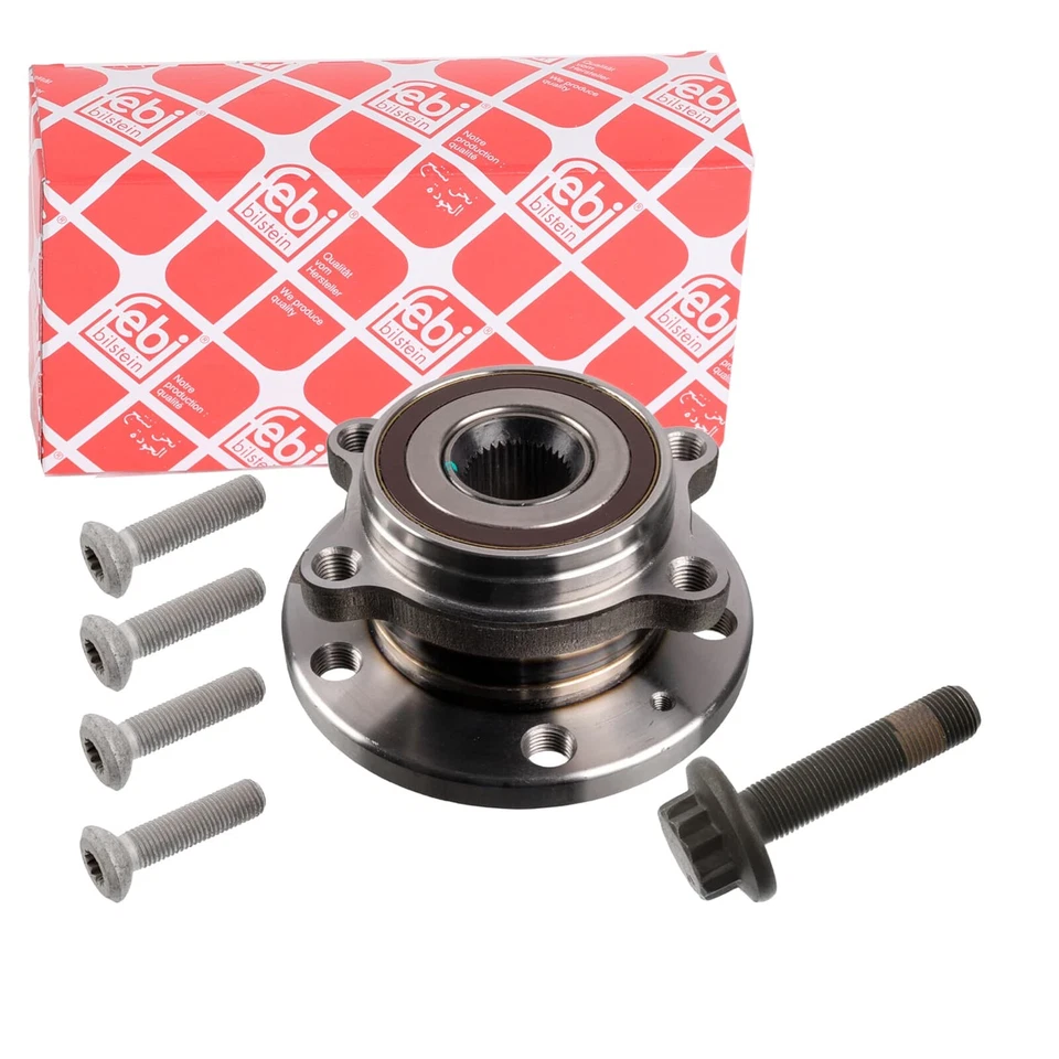 Febi Cuscinetto Ruota Set Con ABS Mozzo Anteriore Adatto A per Audi - Immagine 1 di 3