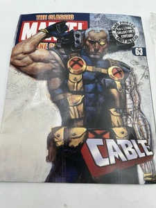 Eaglemoss #63 Cable Classic Marvel Figurine Collection MAGAZINE ONLY FREE SHIP - Picture 1 of 12