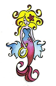 Mermaid Cling Rubber Stamp by Stampit - Picture 1 of 3