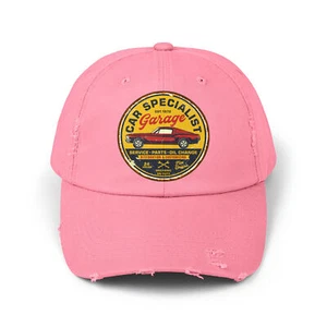 Gas Station Distressed Cap Hat Vintage Classic Car Pin Up 100% Cotton - Picture 1 of 48