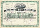 Boston & Philadelphia Steamship Company Nr. 208 v. 5.6.1896 Selten! RAR! 