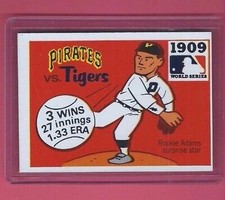 1971 Fleer R.G. LAUGHLIN WORLD SERIES 1909 Pirates v. Tigers  #7 BLACK BACK NRMT