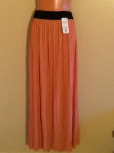 Women's Plus Size A Line Solid Stretch Pleated Full Long Maxi Skirt 1X 2X 3X - Picture 1 of 3