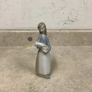 lladro figuren sammlerstücke Rentner Mädchen mit Schwein - Bild 1 von 5