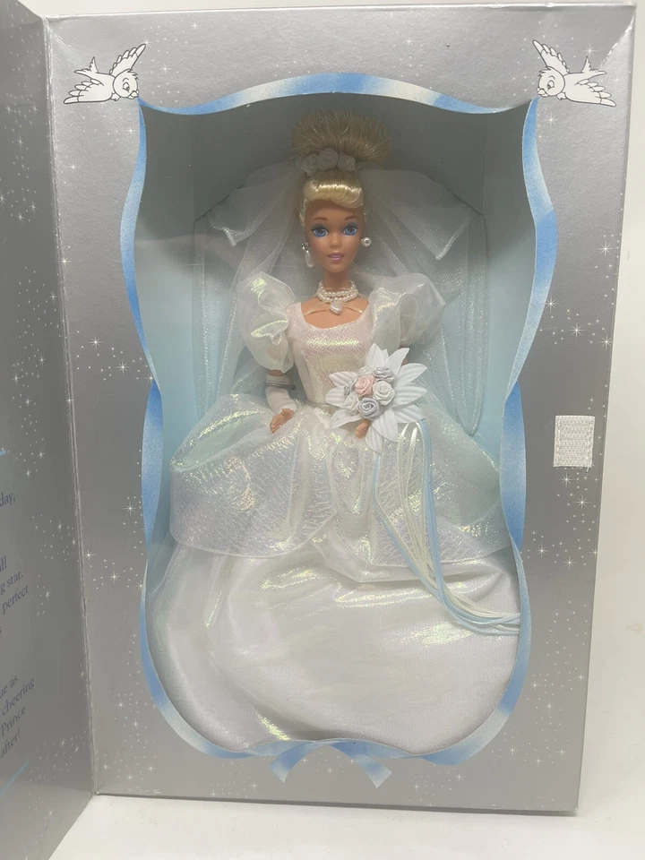 Vintage Wedding Cinderella Barbie Walt Disney 45th 1995 Mattel Doll #14232
