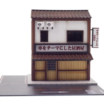 1/64 Diorama Japanese izakaya Tavern Scene Model with LED Car Model Container - Image 1 of 4