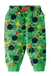 Frugi Boy's Halloween Printed Snuggle Crawlers in Green Spiders Web - Picture 1 of 3