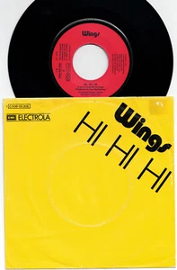 PAUL McCARTNEY & WINGS - HI, HI, HI Very rare 1973 german 7" P/S ROCK Single! - Picture 1 of 1