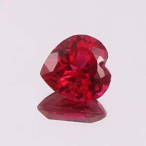 AAA Flawless 9.10 Ct Mozambique Blood Red Ruby Loose Heart Shape Gemstone - Picture 1 of 4