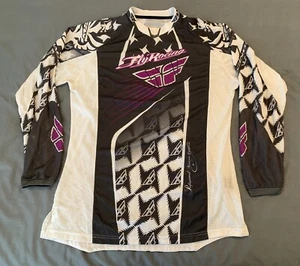 Fly Motorcross Racing Jersey Woman's XL Purple/Black - Bild 1 von 12