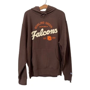 Blue 84 Bowling Green Falcons Sweatshirt Hoodie Men Large Brown Cotton Blend NEW - Picture 1 of 8