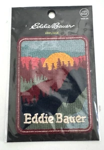 Eddie Bauer Patch Ferro su Applique Avventura all'aperto Pini Montagna - Foto 1 di 2