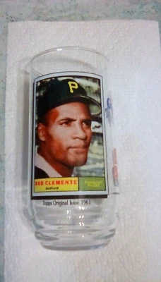 ROBERTO CLEMENTE 1993 All Time Greatest Team Topps McDonalds Glass VINTAGE - Image 1 of 4