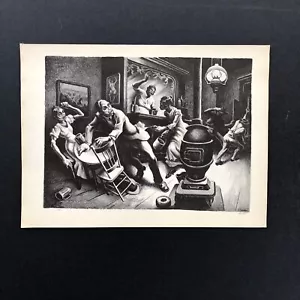 Thomas Hart Benton "Frankie and Johnny" Art 1930s Print Sketch Vintage - Picture 1 of 12