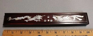 Fine BOXED SET 2 Pairs Wood CHOPSTICKS-PEARL INLAID Slide Top Box - Picture 1 of 6