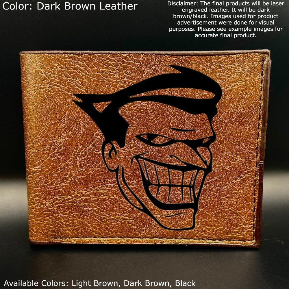 Bata Batman Hombre Billetera Batman Joker Plegable Morada, Porta