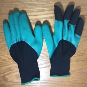 Garden Gloves With Claws 4 ABS Plastic Garden Genie Rubber Gloves Quick Easy Way