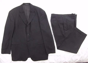 Traje de Lana Hugo Boss Gris Oscuro 46R Pantalones 37 X 29 Cuatro Botones Sócrates Sigma EE. UU. - Imagen 1 de 12