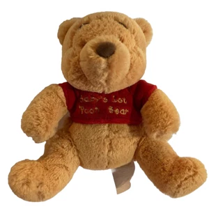 Walt Disney Baby WINNIE "BABYS 1. POOH BÄR" RASSEL 6 Zoll Stofftier SPIELZEUG - Bild 1 von 1