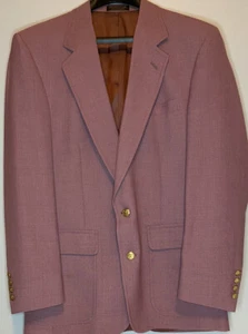Vintage Herren Mauve 70er Jahre Palm Beach Anzug Jacke Sport Mantel Rosa 42 - Bild 1 von 9