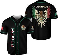 Personalized Name Mexico Baseball Jersey, Mexican Baseball Jersey for Men Women,