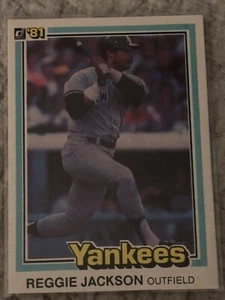 1981 Donruss - Reggie Jackson #348 NM+ .R88 - Picture 1 of 2