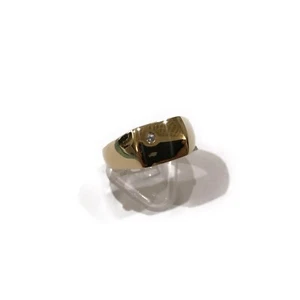 Siegelring aus 750% Gelbgold mit Brillant - Bild 1 von 6