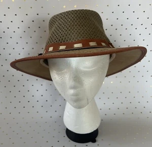 Schlichter Hut aus Kork und Leder mit perforierten Lüftungslöchern Made in Portugal XXL - Bild 1 von 7