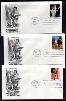 U.S. Scott #3502a-3502t 34c Illustrators Set of 20 ArtCraft First Day Covers - Image 1 of 4