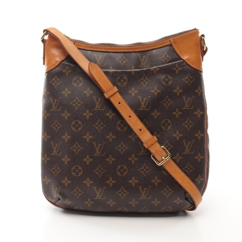 LOUIS VUITTON（LV） Borsa a tracolla Louis Vuitton Odeon MM M56389 monogramma tela pelle marrone usata LV