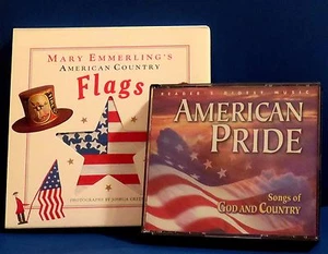 Readers Digest Amer Pride Songs of God & Country 4 CDs + Cntry Amer Flags 1st Ed - Picture 1 of 11