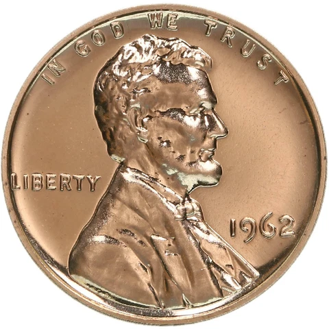 1962 (P) Lincoln Memorial Cent Gem Proof Penny Cover