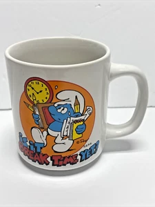 Tazza caffè Puffi 1981 vintage è ancora ora di pausa? - Foto 1 di 7