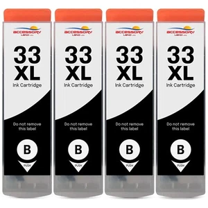 4 Big Black 33XL Ink Cartridges For Epson XP-530 XP-540 XP-630 XP-635 XP-640 - Picture 1 of 1