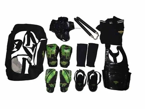 Premier Martial Arts Student Gear Bag Gloves Chest Guard Helmet + Duffle Kids - Picture 1 of 14