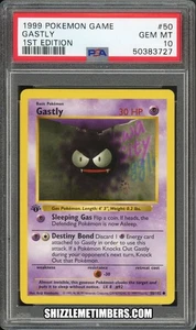 Gastly 50/102 1st Edition Shadowless Base Set - PSA 10 - Picture 1 of 2