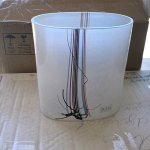 Kosta Boda Bertil Vallien Art Glass Vase Rainbow Sticker Sweden - Picture 1 of 6