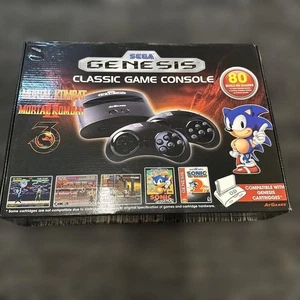 Genesis Classic Game Console 80 Games, Genesis Cart Compatibility, 2 Controllers - Picture 1 of 15