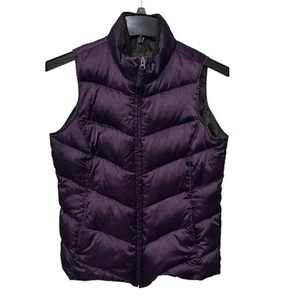 Gilet imbottito Eddie Bauer donna taglia media piumino d’oca imbottito full zip viola - Foto 1 di 8