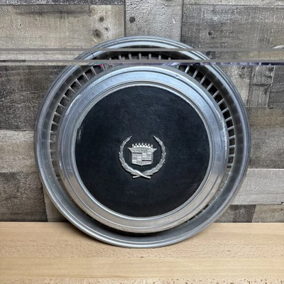 凯迪拉克 Eldorado 车轮盖轮毂盖黑色 1976 1977 1974 1975 76 77 78 74 — 第 1/4 张图片