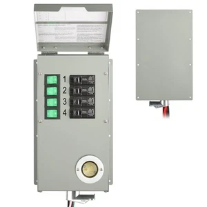 Natures Generator Transfer Switch Kit 4 Circuits, 15Amp - Picture 1 of 5