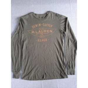 Denim & Supply Ralph Lauren Herren Small Langarmshirt Militärgrün Reine Baumwolle - Bild 1 von 9