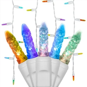 Wintergreen Lighting 50 Count Color Changing Deluxe LED Christmas Icicle Lights - Picture 1 of 5