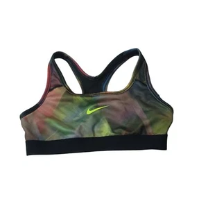 Nike Girls Training Sports Bra M Med Green Multicolor  pre-owned. - Picture 1 of 4