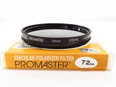 PROMASTER 72MM THREADED C-PL CIRCULAR POLARIZING FILTER IN CASE 7223 POLARIZER - Image 1 of 3